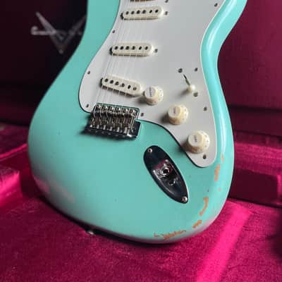 Fender Custom Shop Limited Edition Fat '50s Strat Relic - Super Faded Aged Sea Foam Green image 1