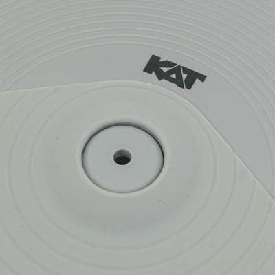 KAT Percussion KT2EP2 12" Dual-Zone Cymbal Pad – Grey – w/ TRS Cable & Wing Nut image 2