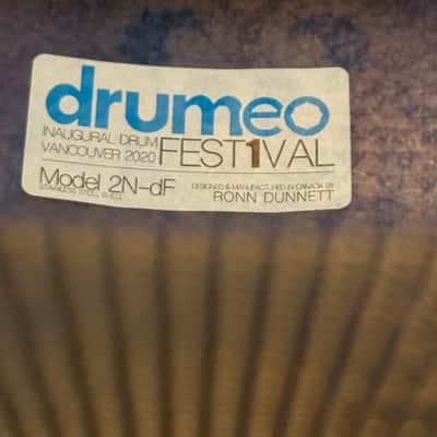 Limited Edition Signed Dunnett Snare Drum 2N-dF #20 of 25 image 2