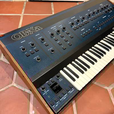 *Serviced* Oberheim OB-Xa 61-Key 8-Voice Synthesizer 1981 - Blue with Wood Sides