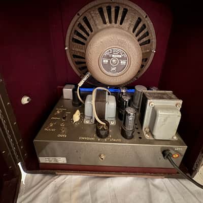 Vintage Bell & Howell Filmosound 1x12” Cab with Jensen Speaker and Newcomb amp - perfect for Harp players! image 5