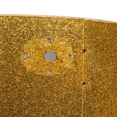 Vintage Rogers Gold Sparkle 20x14 Kick Drum Shell Only Dayton Grey Interior image 4