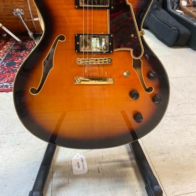 D'Angelico Excel EX-DC Semi-Hollow with Stop-Bar Tailpiece Vintage Sunburst image 3