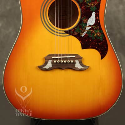 2013 Epiphone Dove Pro/Studio Dreadnought Flattop Acoustic Violin Burst image 1
