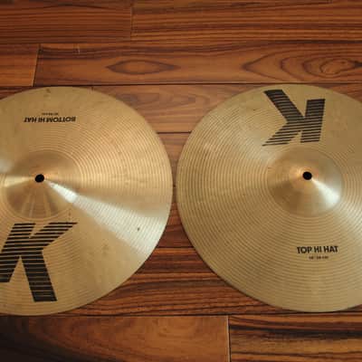 Zildjian 14" K hi hat cymbals image 1
