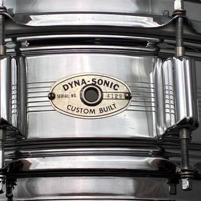Vintage Rogers 7 Line Dyna-Sonic 5x14 COB Snare Drum #4129 (all orig) image 8