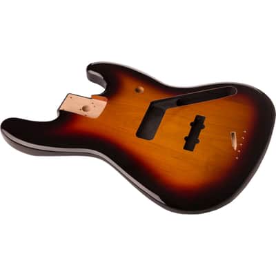 Genuine Fender Standard Series Jazz Bass Alder Body, Brown Sunburst image 2