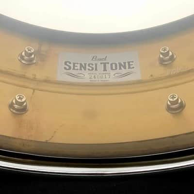 Pearl Sensitone Raw Brass Snare Drum 14x5 image 4