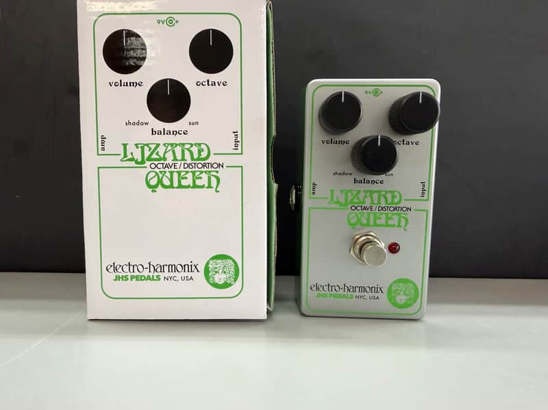 Electro-Harmonix / JHS Nano Lizard Queen Octave Fuzz With Box 2023 - Present - Silver / Green image 1