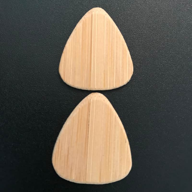 USA Made Bamboo Guitar Picks Plectrums Natural Wood image 1