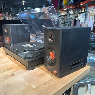 Audio-Technica AT-LP120XUSB-BK Direct-Drive Manual Turntable Package with Edifier MR5 Bluetooth Speakers image 4