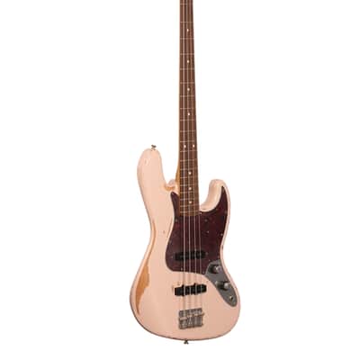 Fender Flea Jazz Bass Roadworn Shell Pink W/B image 8