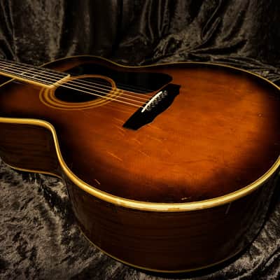 Guild F30 Rosewood Sunburst with F50 appointments Ultra Rare Bear Claw top Vintage Westerly Acoustic image 10