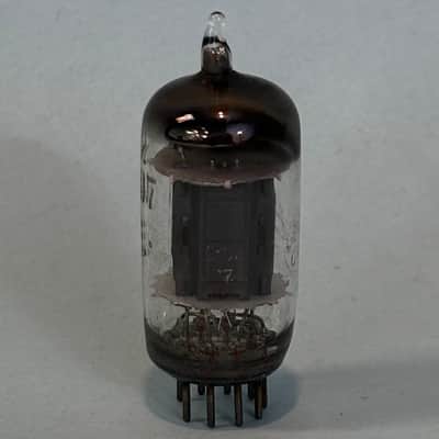 1954 General Electric 12AU7 ECC82 Vintage 1950s GE Gray Plate D Getter Tube!T482 image 2
