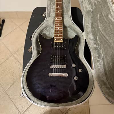 Lyon by Washburn LCT24 Electric Guitar - Trans Grey image 2