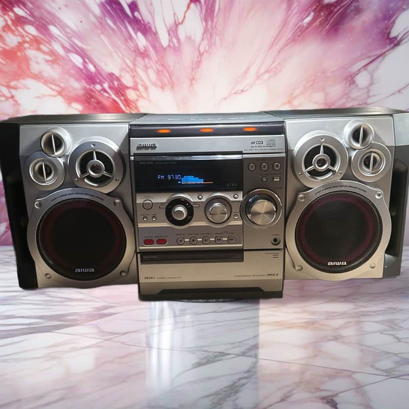 Aiwa Hi Fi Stereo Component System Model NSX-D70 400 WATT TOTAL