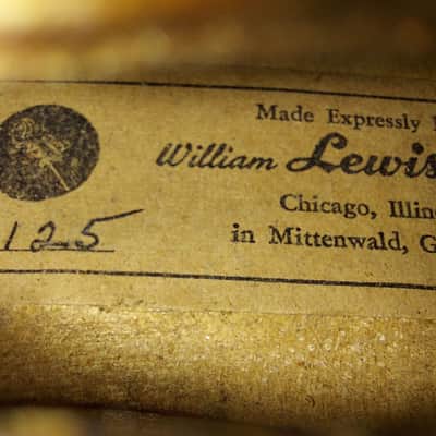 Lewis Model 125 sized 4/4 violin. Germany, Very Good Condition, w/ Case & Bow image 2
