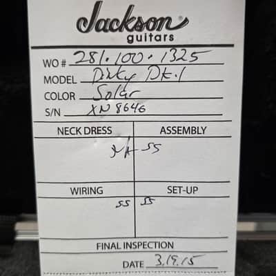 Jackson Custom Shop Dinky DK1 Made in USA Mahogany Body Figured AAA Quilt 10 Top American Super Stratocaster Fender-era PC1 image 4