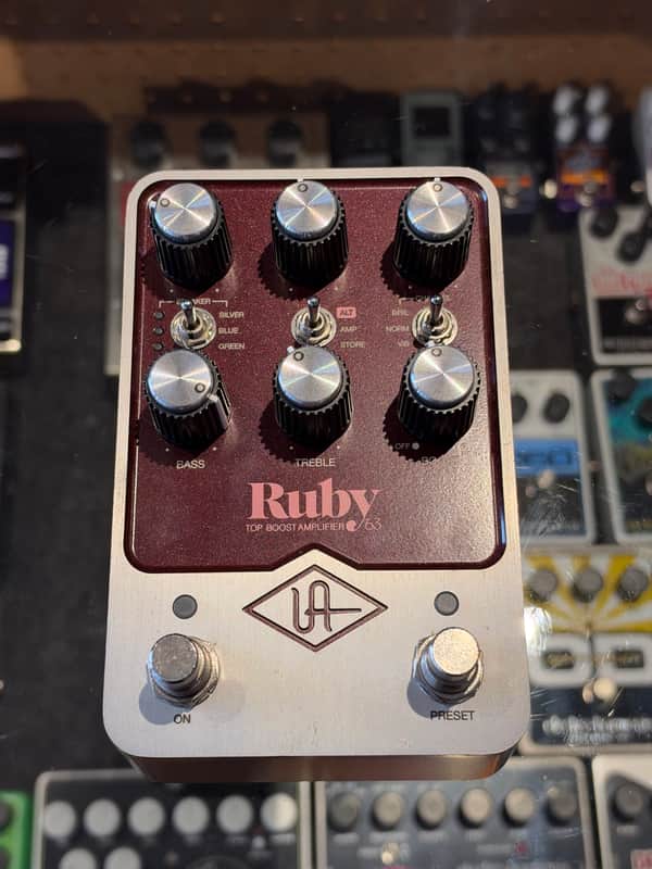 Universal Audio Ruby ’63 Top Boost Amplifier  - Ruby / Silver