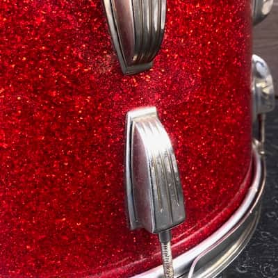 WFL Ludwig 9"x13" tom 1957 Red Sparkle image 7