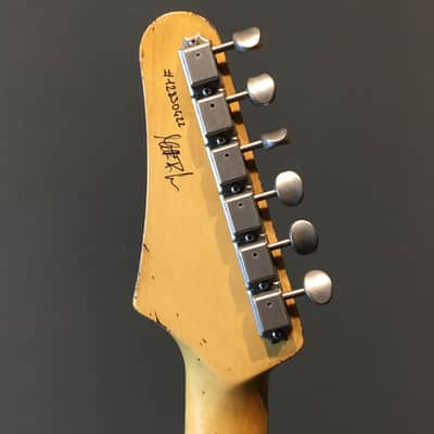 Made to Order - FRANCHIN Neptune guitar Relic Aged METALLIC LEAF (Gold/Silver/Copper) Offset Jazzmaster Style Made in Italy image 11