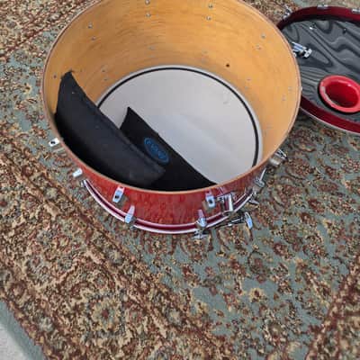 Fibes/Corder/Darwin Clone 14x24 Bass Drum - Ruby Red (No Spurs) C013-33 image 10