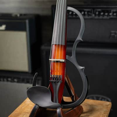 Yamaha Silent Series SV-255 5-String Electric Violin - Shaded Brown image 3