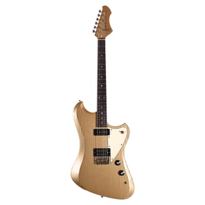 Novo Voltur V2 Shoreline Gold Light Distress w/ Fralin Unbucker & Lollar Staple P-90 Pickups (Serial #26984) image 4
