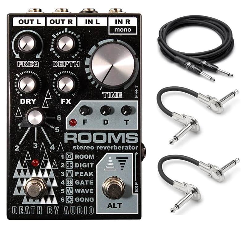 New Death by Audio Rooms Digital Stereo Multi Reverb Guitar Effects Pedal image 1