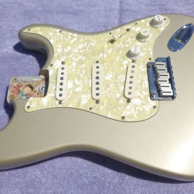 1997 Fender USA Roadhouse Strat loaded body w/Clapton Preamp - Shoreline Gold Stratocaster! image 18