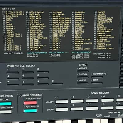 Yamaha PSS-480 1988 Music Station 2 OP FM Synthesizer Keyboard image 3
