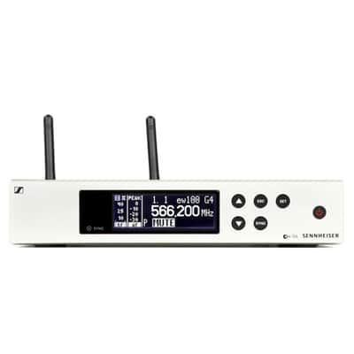 Sennheiser Pro Audio Rackmount True Diversity Receiver (509654) Bundle with 10ft Pig Hog XLR Microphone Cable, 4 AA Batteries & Polishing Cloth – Reliable Wireless Performance image 3
