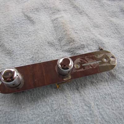 Telecaster Control Plate With Pots & Dome Knobs Import Telecaster Control Plate With Knobs & Pots image 1