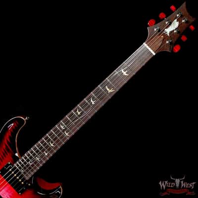 Paul Reed Smith PRS Private Stock #11315 Custom 24 Flame Maple Top Madagascar Rosewood Fingerboard Blood Red Glow 7.80 lbs image 4