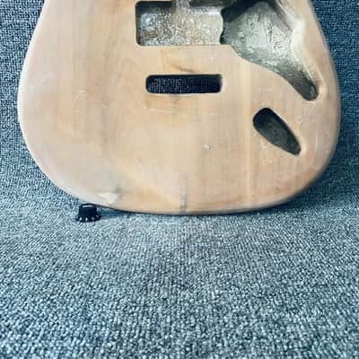 Unfinished Strat Style 6 String Guitar Body in Solid Wood image 4