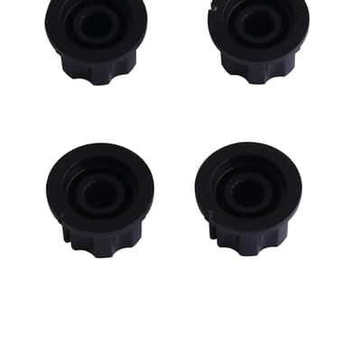 Mini Guitar Potentiometer Control Knobs Volume Tone Knobs Effect Pedal Knob 6Mm Shaft Black With Gold Cap For Guitar Bass Or Effect Pedals And Amps Set Of 4Pcs. image 2