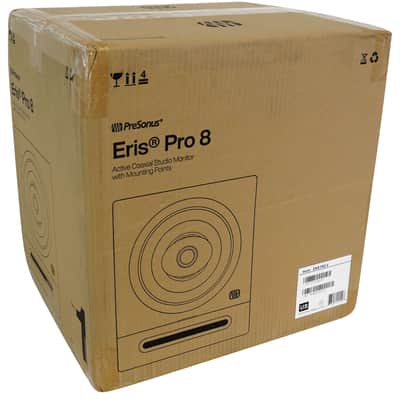 (2) Presonus Eris Pro 8 Powered 8" Studio Monitors+Stands+Pads+10" Subwoofer image 2