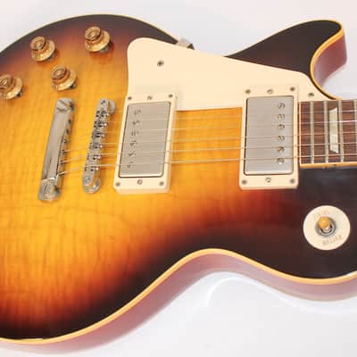 Gibson Custom Shop '59 Reissue • Lefty • 2008 • R9 • VOS • Tobacco Burst Flame Top image 5