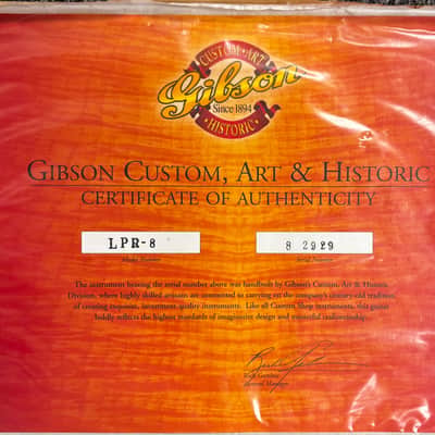 Gibson  Custom Shop LPR-8 1958 Reissue Les Paul Standard image 18