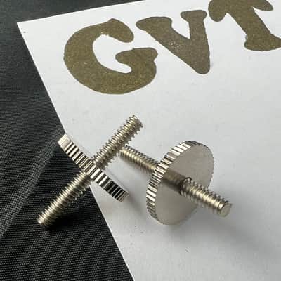 Faber  59 ABR Brass! Studs and Brass! Thumbwheel Kit, (pair) nickel plated, glossy Brass nickel plat image 2