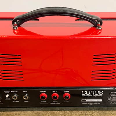 Gurus Amps Brivido 100W 3-Channel Signature Tube Head – Ultra-Rare Boutique Italian Engineering (Ferrari Red) image 2