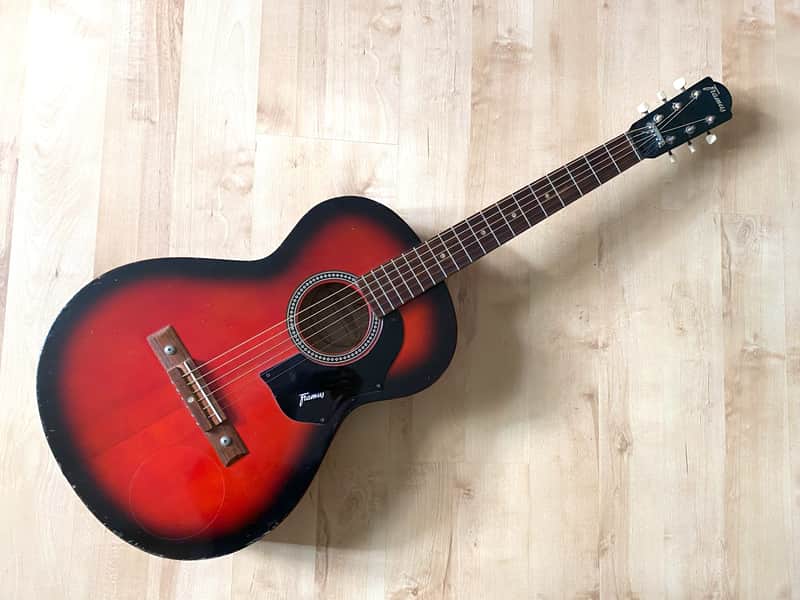 1973 Framus Amateur 5/1 (003) Parlor Guitar - black rose - Good