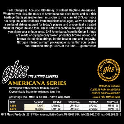 GHS Americana Cryogenic Mandolin Strings 10-38 image 4
