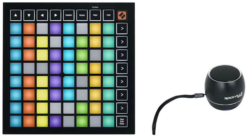 Novation Launchpad Mini MK3 MIDI USB 64 RGB Pad Controller + Bluetooth Speaker image 1