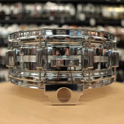 Pre-Owned Rogers 5x14" "Big R" Dynasonic Chrome over Brass Snare Drum image 5