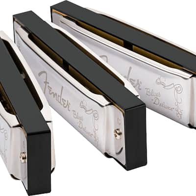 Fender Blues Deluxe Harmonica 3 Pack - Keys A, C, G image 5