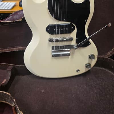 Gibson Les Paul/SG Junior Solidbody Electric Guitar 1962 - Factory Polaris White image 2
