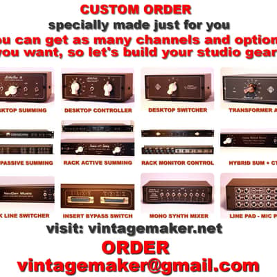 Custom Analog Studio Summing Mixer Box – Universal Audio Interface Compatible image 4