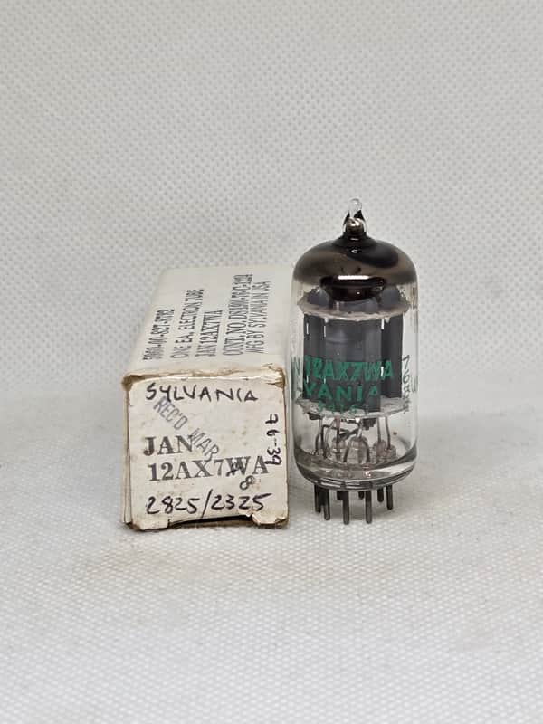 Sylvania JAN 12AX7WA Gray Plate Balanced Single NOS ECC83 12AX7 12AX7A image 1