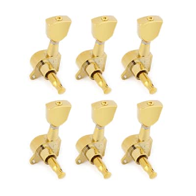 Sealed Guitar String Tuning Pegs Grover Machines Heads Tuning Keys Tuners 6 In Line Right Handed Electric Guitar Acoustic Guitar Parts Replacement Gold. image 1